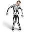 Spooktacular Creations Kinder Skelettkostüm, Unisex Glow im dunklen Skelett-Overall mit Handschuhen für Jungen, Girls Halloween Dress-up, Rollenspiel, Cosplay-Party-S