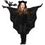 Fledermaus Kostüm Kinder Mädchen Jungen Vampir Outfit Kinderkostüm Overall Fledermausflügel Umhang Faschingskostüme Karnevalskostüme Fasching Karneval Halloween-Kostüm 110 116 122 128 134 140 146 152