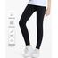 Domee Mädchen Leggings Lang Hosen Baumwoll Einfarbig 3er-Pack Schwarz 152-158 (Herstellergröße 160)