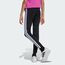 adidas Girl's ESSENTIALS 3 STRIPES LEGGINGS, Black/White, 14-15 Years