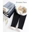 Adorel Mädchen Gefütterte Leggings Baumwolle Warm Winter Hosen Thermohosen Schwarze Einzelne 134 EU (Herstellergröße 140)