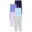 Amazon Essentials Mädchen Leggings, 5er-Pack, Aquablau/Grau/Lila/Marineblau/Purpur, 5 Jahre