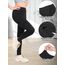 Aiseyi Sportleggins Kinder Mädchen Komfortable Sporthose Sport Leggings Lang Yoga Leggings für Jogging Training Sportunterricht Schwarz 150