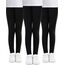 Adorel Mädchen Leggings Baumwolle Lang Unifarbe Leggins Hosen 3er-Pack Schwarz 134-140 EU (Herstellergröße 140)