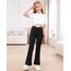 Adorel Mädchen Schlaghosen Bootcut Schlag Sport Leggings mit Taschen Yogahosen Schwarz 134-140 EU (Herstellergröße 140)