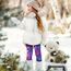 Mädchen Thermo Leggings Winter - Gefütterte Warme Dicke Baumwolle Hosen (B)