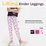 LiKing Kinder Mädchen Leggings Hosen Blumenmuster Stretch aus Baumwolle 4539-B-122/128-3