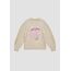 s.Oliver Kuscheliger Loose-Fit-Strickpullover mit Katzen-Artwork