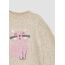 s.Oliver Kuscheliger Loose-Fit-Strickpullover mit Katzen-Artwork