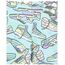 Amazon Essentials Mädchen Leggings, 5er-Pack, Aquablau/Batik/Blau/Herzen/Schwarz, 4 Jahre