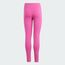 adidas Mädchen Essentials Linear Logo Cotton Tights, semi lucid fuchsia/clear pink, 13-14 Years