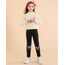 Adorel Mädchen Thermo Leggings Gefüttert Baumwolle Stickerei Winter Warm Hosen Schwarze Einzelne 122-128 EU (Herstellergröße 130)