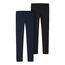 NAME IT Jungen NKFVIVIAN 2P Legging L NOOS 13205781, Dark Sapphire/Packed with BLAC, 122/128