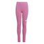 adidas Mädchen Essentials LINEAR Logo Leggings, pink Fusion/White, 9-10 Years