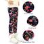 Domee Mädchen Leggings Gefüttert Thermoleggings Winter Warme Hosen 2er-Pack Schmetterlingsdruck 116-122 (Herstellergröße 120)