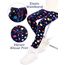 Domee Mädchen Leggings Gefüttert Thermoleggings Winter Warme Hosen 2er-Pack Sterne und Punkte 104-110 (Herstellergröße 110)