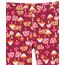 Amazon Essentials Mädchen Leggings, 5er-Pack, Dunkelrosé/Grau/Hellrosa Floral/Rosa Blattmuster/Rot Pilz, 9 Jahre