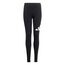 adidas Girl's Essentials LINEAR Logo Leggings, Black/White, 11-12 Years