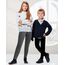 Adorel Mädchen Gefütterte Leggings Baumwolle Warm Winter Hosen Thermohosen Grau Einzelne 134 EU (Herstellergröße 140)