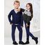 Adorel Mädchen Gefütterte Leggings Baumwolle Warm Winter Hosen Thermohosen Dunkelblaue Einzelne 134 EU (Herstellergröße 140)