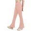 Haloumoning Mädchen Leggings Schlaghosen V Crossover Flared Yogahose Schlag Sporthose Kinder Ausgestellte Hosen für Yoga, Tanz, Laufen Rosa 13-14 Jahre