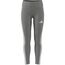 adidas Girl's ESSENTIALS 3 STRIPES LEGGINGS, medium grey heather/white, 14-15 Years