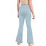 Haloumoning Mädchen Leggings Schlaghosen V Crossover Flared Yogahose Schlag Sporthose Kinder Ausgestellte Hosen für Yoga, Tanz, Laufen Blau 9-10 Jahre