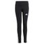 adidas Girl's ESSENTIALS 3 STRIPES LEGGINGS, Black/White, 11-12 Years