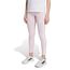 adidas Girl's ESSENTIALS 3 STRIPES LEGGINGS, clear pink/white, 11-12 Years