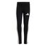 adidas Girl's Essentials 3 Stripes Leggings, Black/White, 3-4 Years