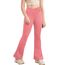 Haloumoning Mädchen Leggings Schlaghosen V Crossover Flared Yogahose Schlag Sporthose Kinder Ausgestellte Hosen für Yoga, Tanz, Laufen Dunkelrosa 13-14 Jahre