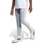 adidas Girl's ESSENTIALS 3 STRIPES LEGGINGS, medium grey heather/white, 7-8 Years