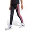 adidas Girl's Essentials 3 Stripes Leggings, Black/pink Fusion, 7-8 Years