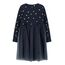 NAME IT Mädchen Nmfnadja Ls Dress Noos Keid, Blau, 86 EU