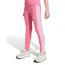 adidas Girl's ESSENTIALS 3 STRIPES LEGGINGS, pink/white, 14-15 Years