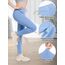 Aiseyi Sportleggins Kinder Mädchen Komfortable Sporthose Sport Leggings Lang Yoga Leggings für Jogging Training Sportunterricht Blau 160