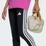 adidas Girl's ESSENTIALS 3 STRIPES LEGGINGS, Black/White, 7-8 Years