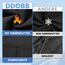 DDOBB 2er Pack Thermo Leggings Mädchen Gefütterte Winter Leggins Mit Fleece Kinder High Waist Thermounterwäsche Dicke Warm Lange Hose für Alltag(Schwarz+Hellgrau, XL=(146-152))