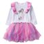VIKITA Kleider Mädchen Langarm Kleid Baumwolle Bunt Print Stickerei Winter Kleidung LH2103 7T