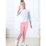 Monbessi Sportleggins Kinder Mädchen mit Handytasche Sporthose Hohe Taille Turnleggins Mädchen Lang für Gym Yoga Gymnastik(150, Rosa)