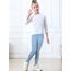 Monbessi Sportleggins Kinder Mädchen mit Handytasche Sporthose Hohe Taille Turnleggins Mädchen Lang für Gym Yoga Gymnastik(140, Blau)
