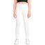 KEREDA Mädchen Leggings Kinder Sporthose Teenager Sport Hosen Lang Baumwolle Weiß 140-146