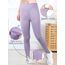 Monbessi Sportleggins Kinder Mädchen mit Handytasche Sporthose Hohe Taille Turnleggins Mädchen Lang für Gym Yoga Gymnastik(150, Lila)