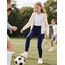 KEREDA Leggings Mädchen Baumwolle Sport Kinder Sportleggings Teenager Lang Hosen Navy 152-158