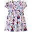 VIKITA Kleider Mädchen Kurzarm Kleid Baumwolle Bunt Print Stickerei Sommer Kleidung SH5829 4T