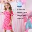 VIKITA Kleider Mädchen Kurzarm Kleid Baumwolle Bunt Print Stickerei Sommer Kleidung MS0320 6T
