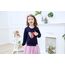 VIKITA Kleider Mädchen Langarm Kleid Baumwolle Bunt Print Stickerei Winter Kleidung Lh4560Blue 4T