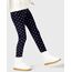 Adorel Mädchen Winter Leggings Gefüttert Warm Bunt Dicke Thermohosen 2er-Pack Bunte Punkte & Bunte Sterne 104-110 (Herstellergröße 110)