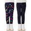 Adorel Mädchen Winter Leggings Gefüttert Warm Bunt Dicke Thermohosen 2er-Pack Bunte Punkte & Bunte Sterne 146 (Herstellergröße 150)