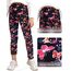 Adorel Mädchen Winter Leggings Gefüttert Warm Bunt Dicke Thermohosen 2er-Pack Schwarz Schleife & Dunkelblau Schmetterling 116 (Herstellergröße 120)